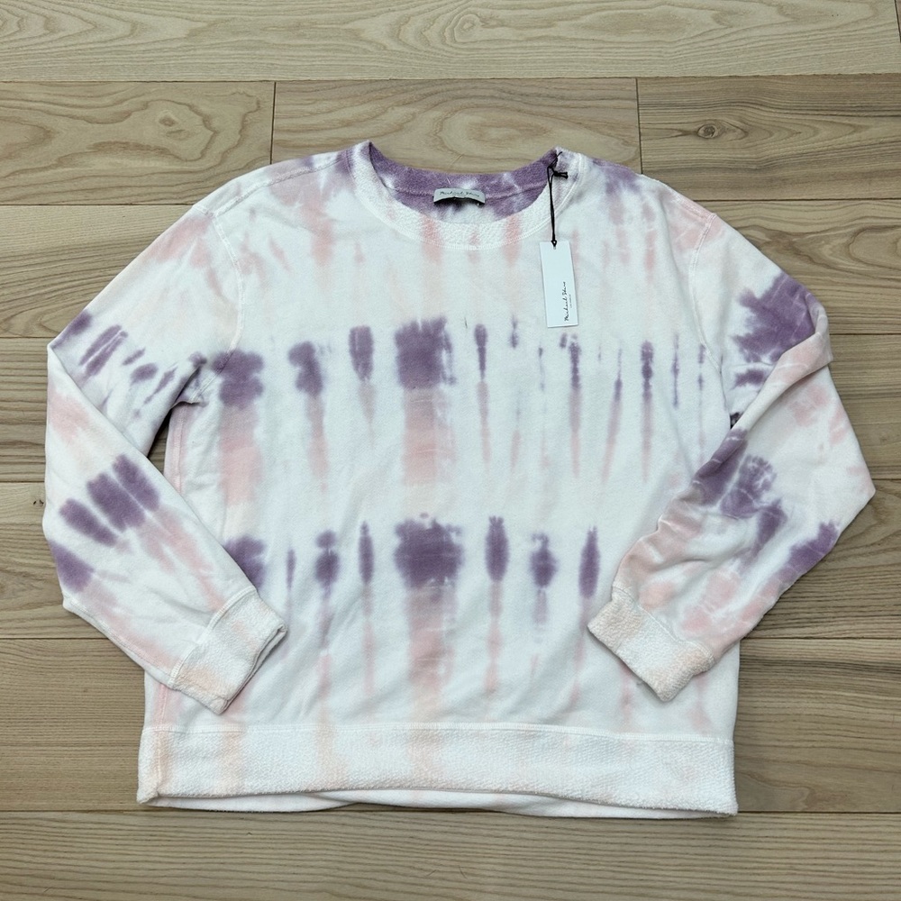 Michael Stars Celeste Reversible Pullover Size Large Orbit Combo Tye-Die $148